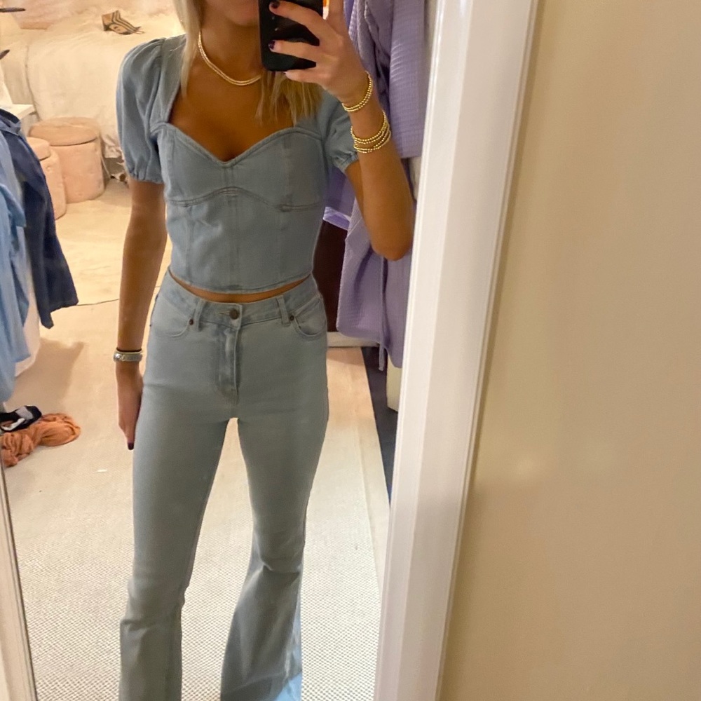 Forever 21 Denim Jeans and Jean Top